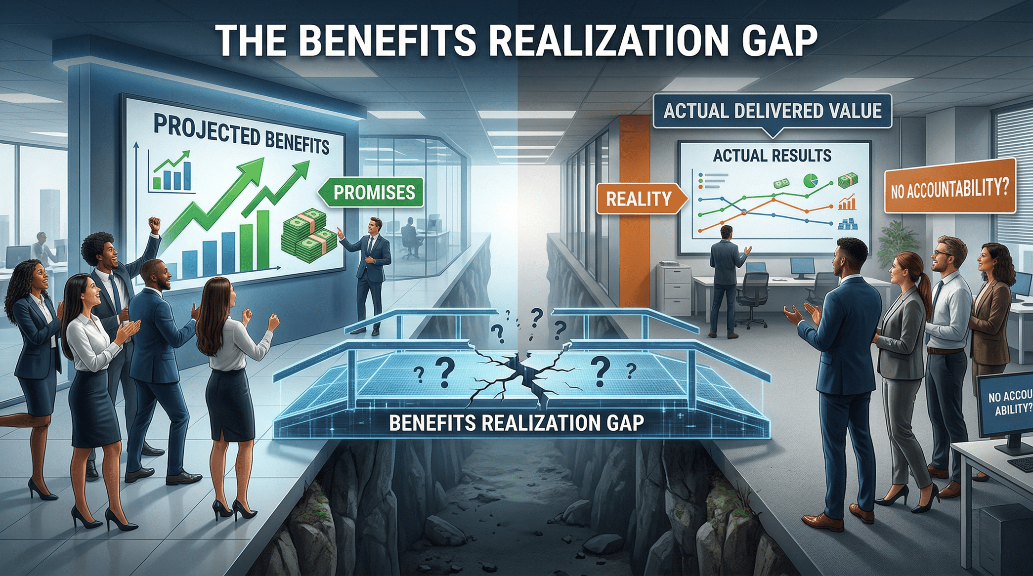 Why 73% of Organizations Never Capture the Value They Invested In — And How Benefits Realization Changes That